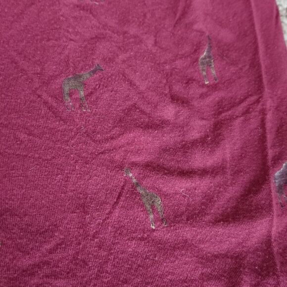 Gaze maroon and gold giraffe tee size M - Picture 4 of 10